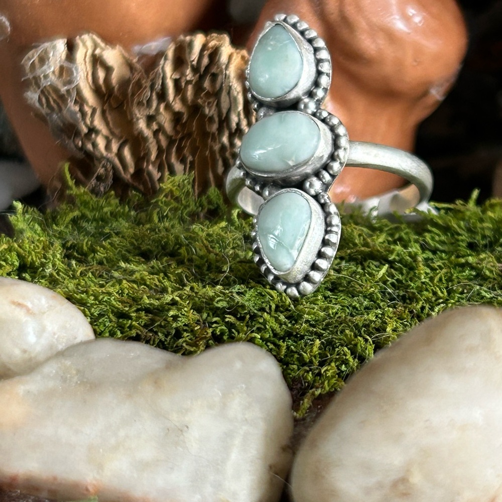 925 Sterling triple pastel perfect paloma ring